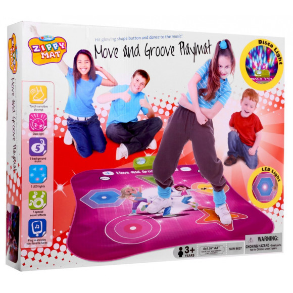 Mata taneczna "Move and Groove" dla dzieci 3+ Gra zręcznościowa + Dźwięki Światła Mata taneczna "Move and Groove" dla dzieci 3+ Gra zręcznościowa + Dźwięki Światła