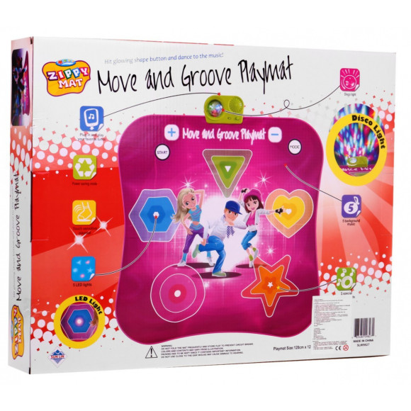Mata taneczna "Move and Groove" dla dzieci 3+ Gra zręcznościowa + Dźwięki Światła Mata taneczna "Move and Groove" dla dzieci 3+ Gra zręcznościowa + Dźwięki Światła