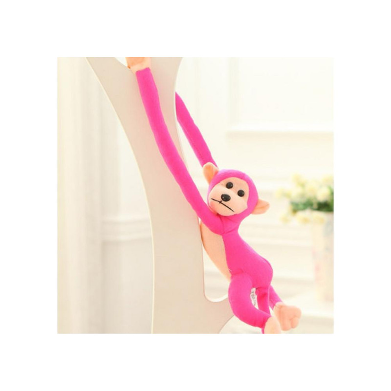 Maskotka Pluszowa Małpka z Dźwiękiem Ciemno Różowa 60 cm