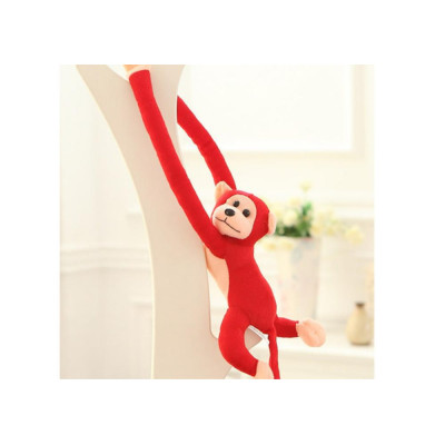 Maskotka Pluszowa Małpka z Dźwiękiem Czerwona 60 cm