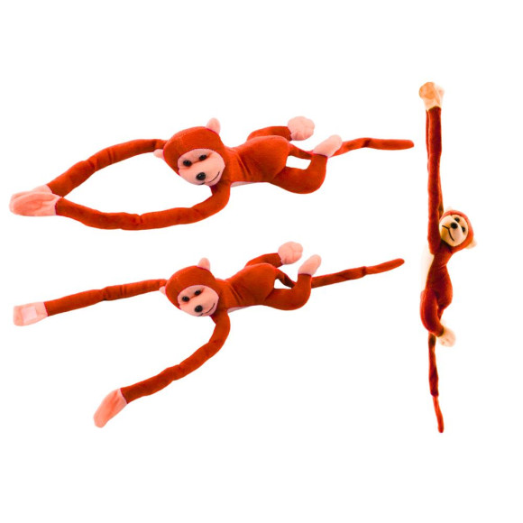 Maskotka Pluszowa Małpka z Dźwiękiem Pomarańczowa 60 cm Maskotka Pluszowa Małpka z Dźwiękiem Pomarańczowa 60 cm