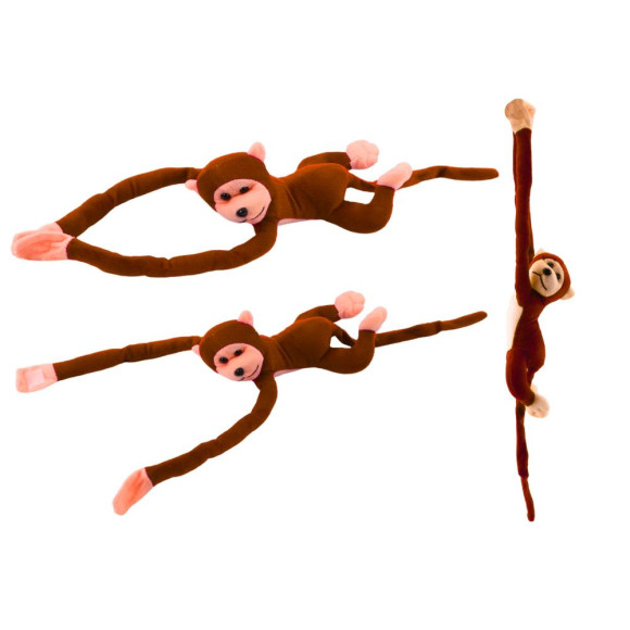 Maskotka Pluszowa Małpka z Dźwiękiem Ciemno Brązowa 60 cm