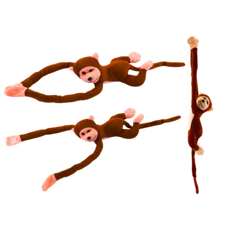 Maskotka Pluszowa Małpka z Dźwiękiem Ciemno Brązowa 60 cm