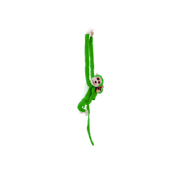 Maskotka Pluszowa Małpka z Dzieckiem Zielona 70 cm Maskotka Pluszowa Małpka z Dzieckiem Zielona 70 cm