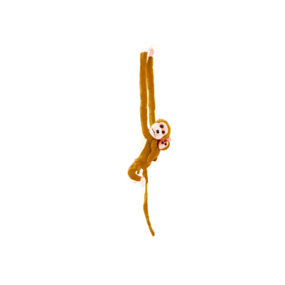 Maskotka Pluszowa Małpka z Dzieckiem Jasno Brązowa 70 cm Maskotka Pluszowa Małpka z Dzieckiem Jasno Brązowa 70 cm