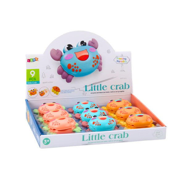 Mały Wesoły Krab Napęd Frykcyjny 3 Kolory Mały Wesoły Krab Napęd Frykcyjny 3 Kolory