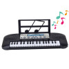 Elektryczne Pianinko Dla Dzieci Stojak Mikrofon Czarne