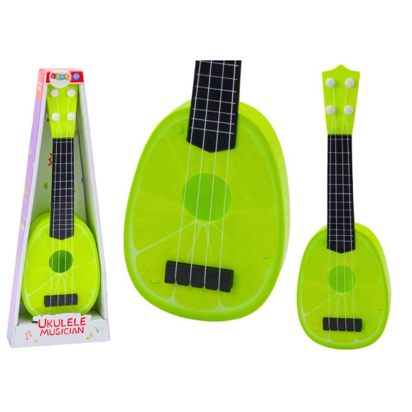 Ukulele Dla Dzieci Mini Gitara 4 Struny Owoc Limonka Zielona 15" Ukulele Dla Dzieci Mini Gitara 4 Struny Owoc Limonka Zielona 15"