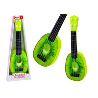 Ukulele Dla Dzieci Mini Gitara 4 Struny Owoc Kiwi Zielona 15"