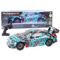 Duże Auto Sportowe Zdalnie Sterowane RC 1:8 Światła Dźwięki Graffiti
