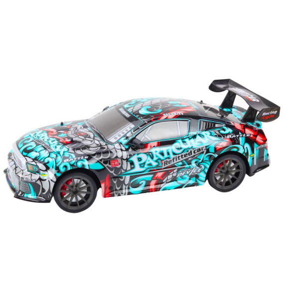 Duże Auto Sportowe Zdalnie Sterowane RC 1:8 Światła Dźwięki Graffiti Duże Auto Sportowe Zdalnie Sterowane RC 1:8 Światła Dźwięki Graffiti