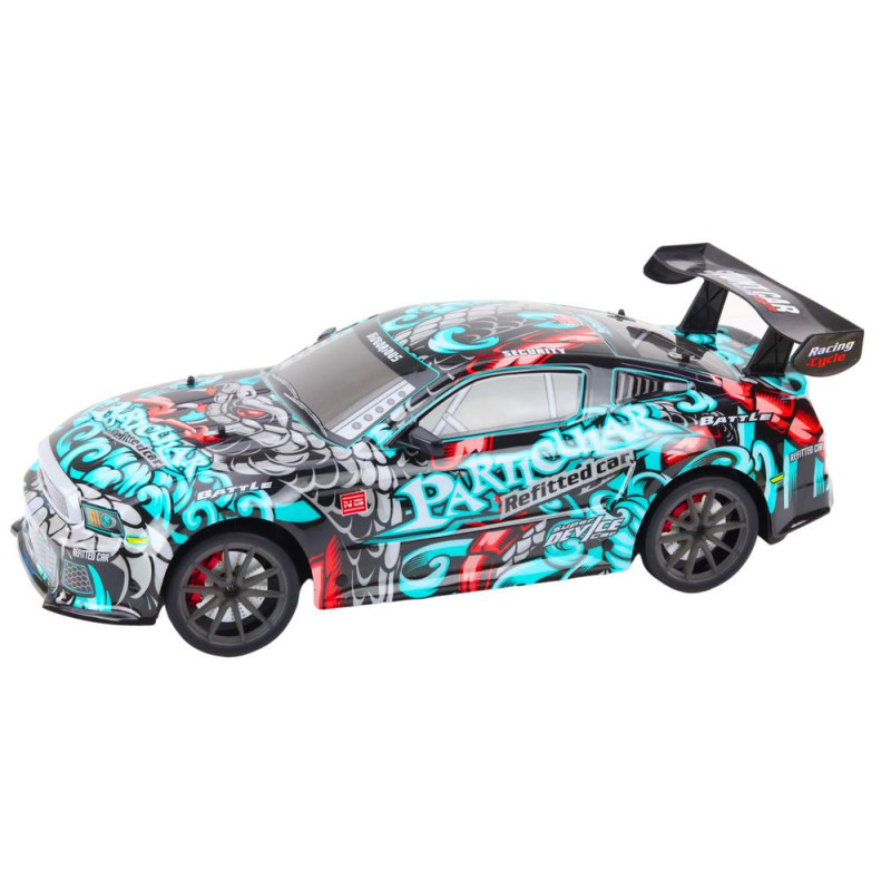 Duże Auto Sportowe Zdalnie Sterowane RC 1:8 Światła Dźwięki Graffiti