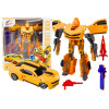 Auto-Robot 2w1 Transformacja Sportowy Żółty