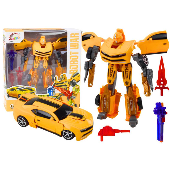 Auto-Robot 2w1 Transformacja Sportowy Żółty Auto-Robot 2w1 Transformacja Sportowy Żółty