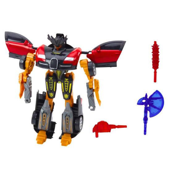 Robot Auto 2w1 Transformacja Akcesoria Broń Czerwony Robot Auto 2w1 Transformacja Akcesoria Broń Czerwony