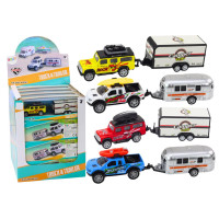 Autko Terenowe Z Przyczepą Kamperem Napęd Metalowe