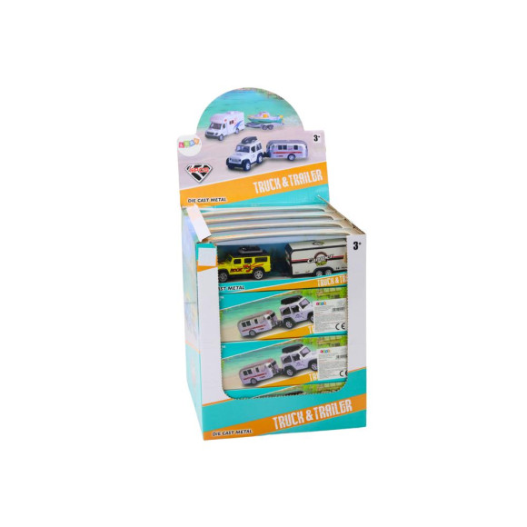 Autko Terenowe Z Przyczepą Kamperem Napęd Metalowe