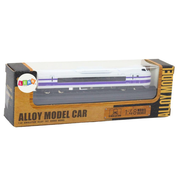Model Kolekcjonerski Pociąg Wagon 1:48 Metalowy Biało-Fioletowy Model Kolekcjonerski Pociąg Wagon 1:48 Metalowy Biało-Fioletowy