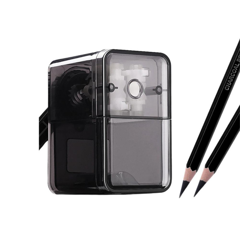 Temperówka Strugaczka Na Korbkę Z Pojemnikiem Czarna