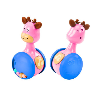 Wańka Wstańka Jelonek Koraliki Piszczałka Różowy