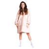 Bluza koc Oversize Pudrowy róż Cozy Noxxiez CH357					