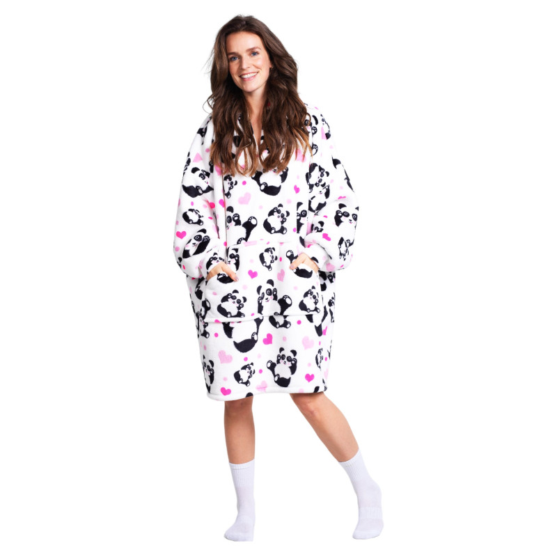 Bluza koc Oversize Panda Cozy Noxxiez CH354					