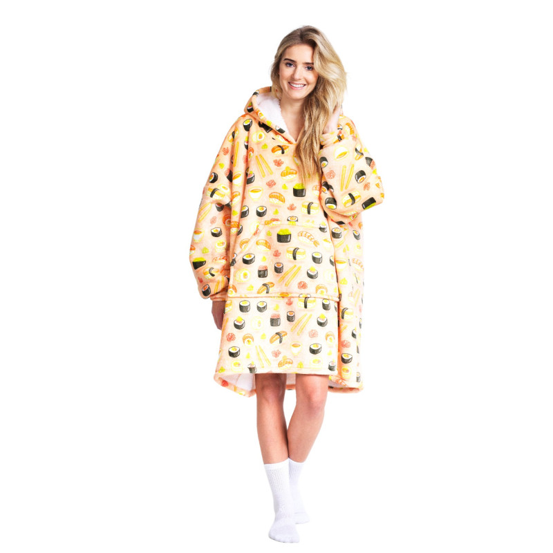 Bluza koc Oversize Sushi Cozy Noxxiez CH351					