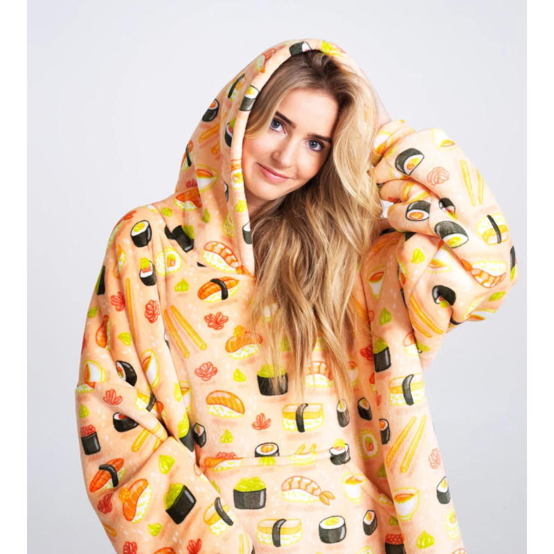 Bluza koc Oversize Sushi Cozy Noxxiez CH351					