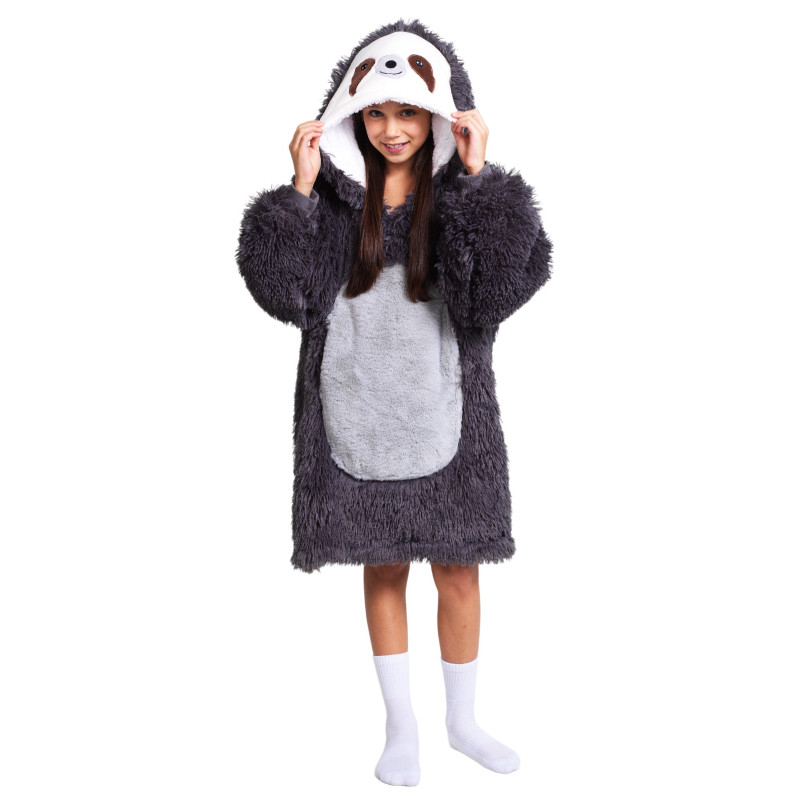 Bluza koc Oversize dla dziecka Leniwiec Cozy Noxxiez CH322					