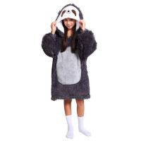 Bluza koc Oversize dla dziecka Leniwiec Cozy Noxxiez CH322					