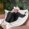 Panda Kocyk z kapturem dla dzieci Cozy Noxxiez BL823					
