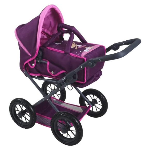 Wózek Ruby dla lalek Różowy z baletnicą Knorr Toys 80271 Wózek Ruby dla lalek Różowy z baletnicą Knorr Toys 80271