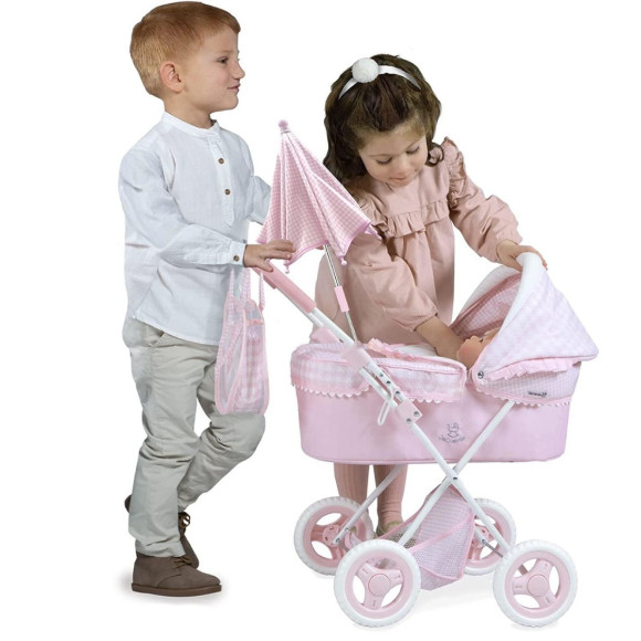 Wózek gondola z parasolką dla lalek DeCuevas Toys 85046 Wózek gondola z parasolką dla lalek DeCuevas Toys 85046