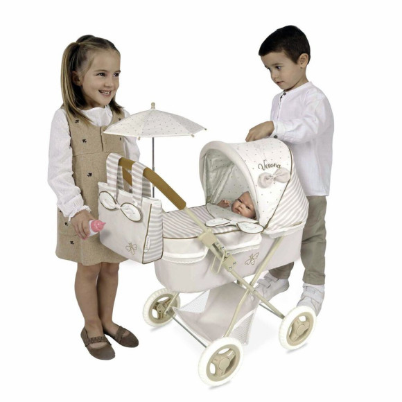 Wózek Verona z parasolką dla lalek DeCuevas Toys 85078 Wózek Verona z parasolką dla lalek DeCuevas Toys 85078
