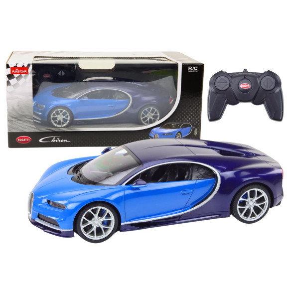 Samochód Zdalnie Sterowany RC 1:14 Bugatti Veyron Chiron Niebieski Samochód Zdalnie Sterowany RC 1:14 Bugatti Veyron Chiron Niebieski