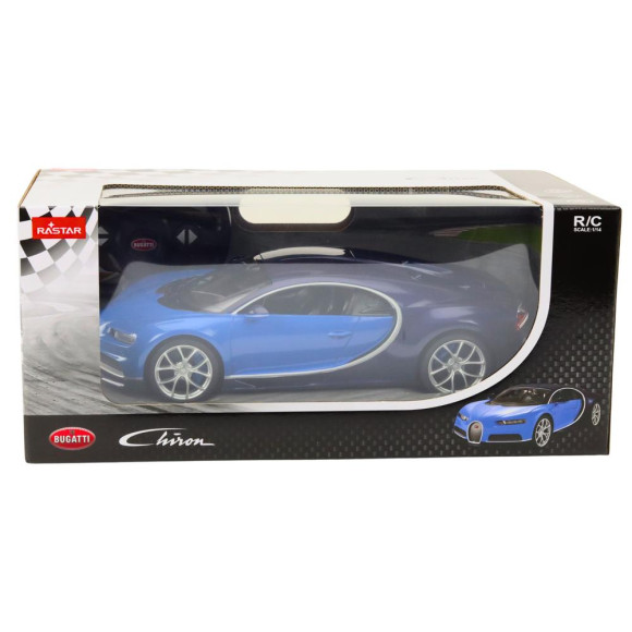 Samochód Zdalnie Sterowany RC 1:14 Bugatti Veyron Chiron Niebieski Samochód Zdalnie Sterowany RC 1:14 Bugatti Veyron Chiron Niebieski