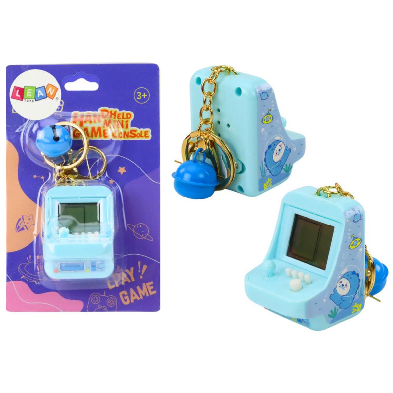 Gra Elektroniczna Tetris Kieszonkowa Brelok Niebieska