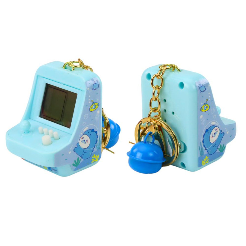 Gra Elektroniczna Tetris Kieszonkowa Brelok Niebieska