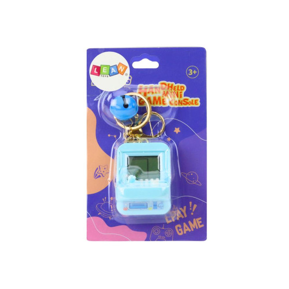 Gra Elektroniczna Tetris Kieszonkowa Brelok Niebieska