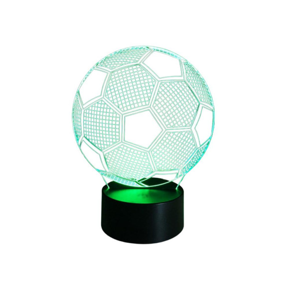 Lampka Bezprzewodowa Statuetka Piłka 3D LED Pilot
