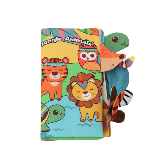 Miękka Książeczka Edukacyjna Szeleszcząca Zwierzęta Dżungla