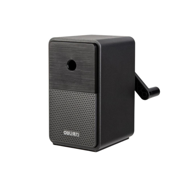 Strugaczka Na Korbkę Z Pojemnikiem Regulacja Ostrza Czarna