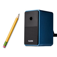 Strugaczka Na Korbkę Z Pojemnikiem Regulacja Ostrza Niebieska