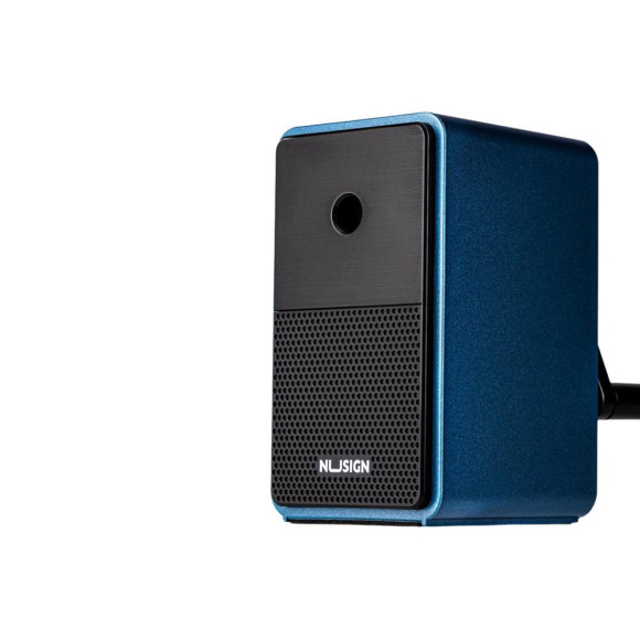 Strugaczka Na Korbkę Z Pojemnikiem Regulacja Ostrza Niebieska