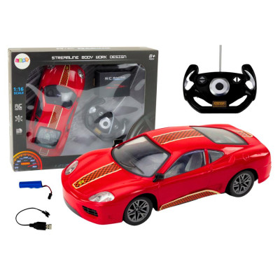Auto Sportowe Zdalnie Sterowane Na Pilota 1:16 R/C Czerwone